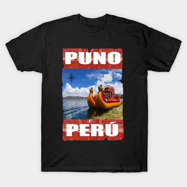 LAGO TITICACA PUNO PERU T-Shirt by Dibujartpe